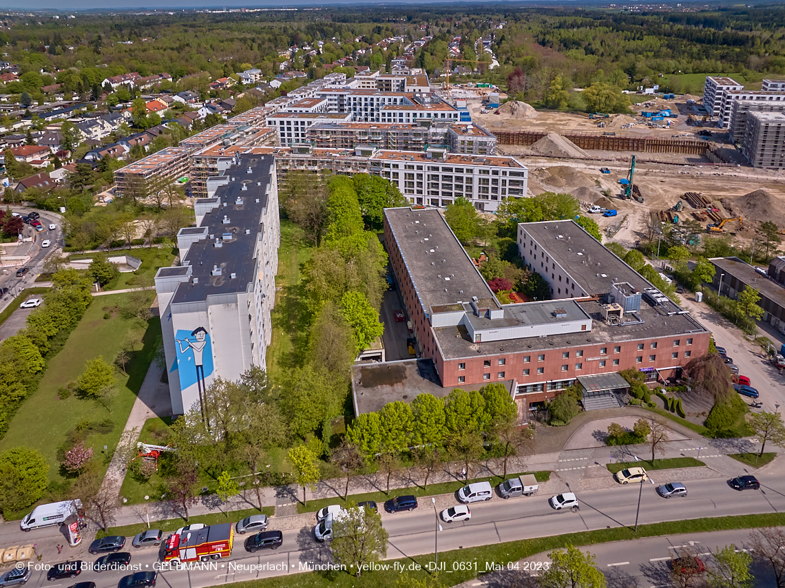 04.05.2023 - Luftbilder vom Alexisqaurtier und Pandion Verde in Neuperlach 04.05.2023 - Luftbilder vom Alexisqaurtier und Pandion Verde in Neuperlach